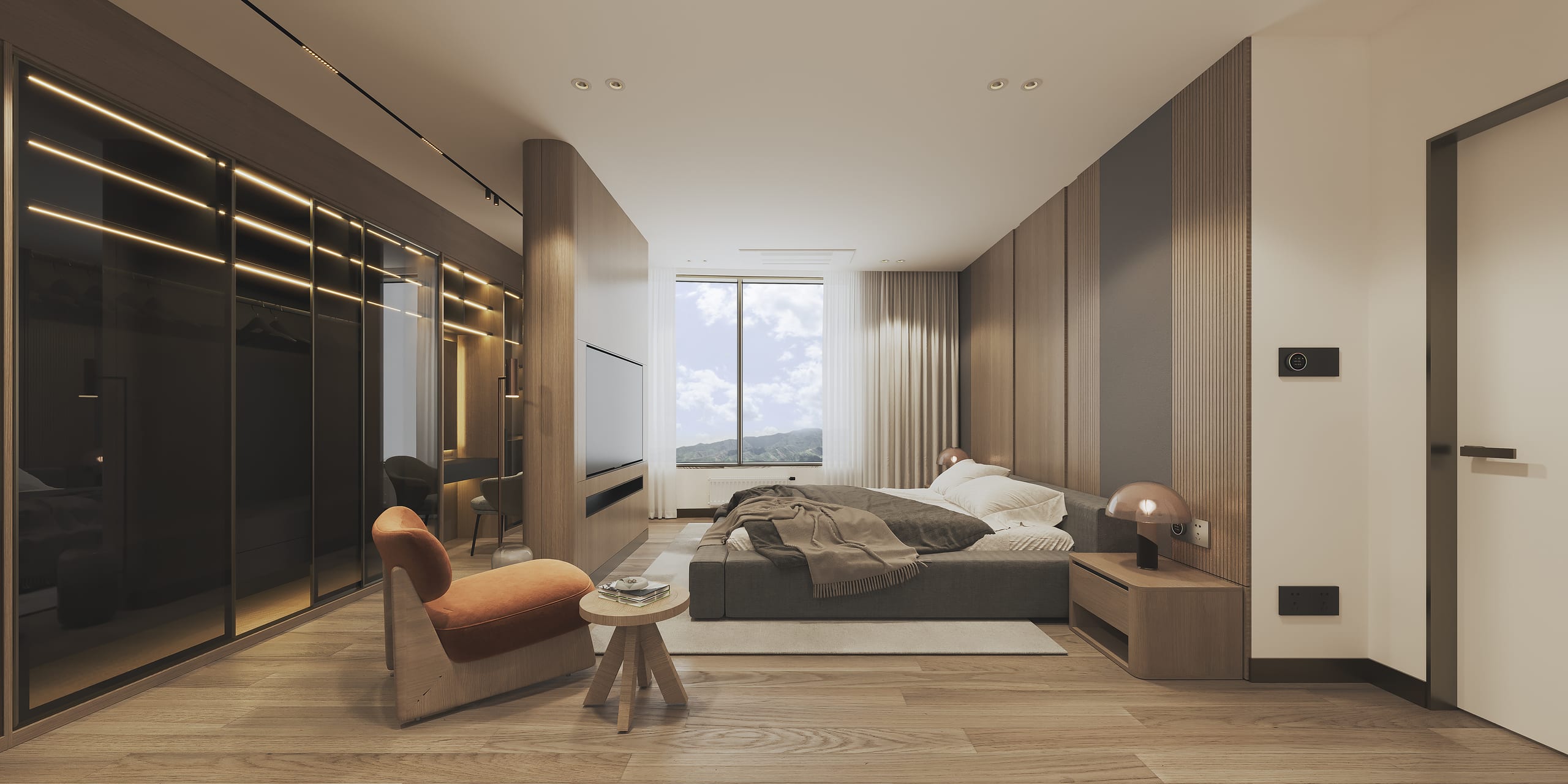 Sky Park Apartment — унтлагын өрөө